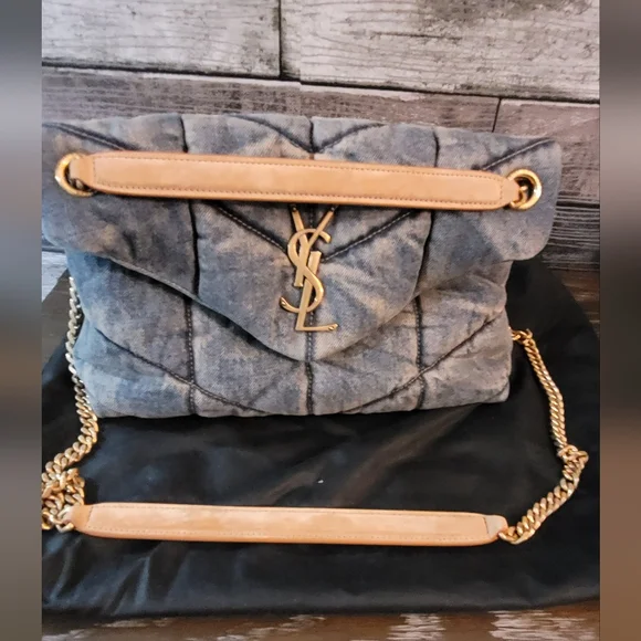 Saint Laurent Denim Puffer **READ DETAILS** - Picture 5 of 16